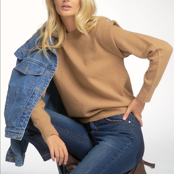 Truffle Strong Shoulder Sweater - Picture 2 of 7